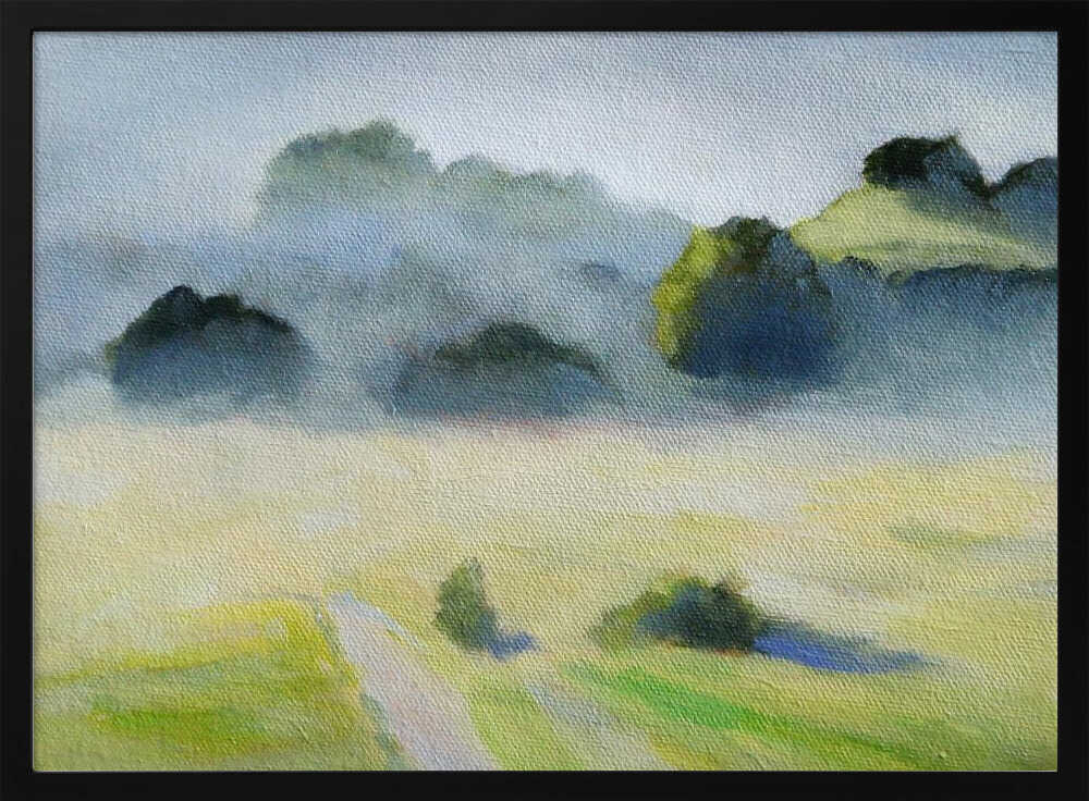 Foggy Hills - Stretched Canvas, Poster or Fine Art Print - I Heart Wall Art - Poster Print, Canvas Print or Framed Art Print