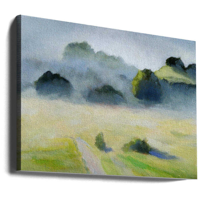 Foggy Hills - Stretched Canvas, Poster or Fine Art Print - I Heart Wall Art - Poster Print, Canvas Print or Framed Art Print