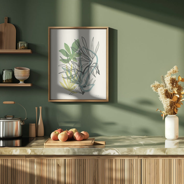 Foliage N.4 - Stretched Canvas, Poster or Fine Art Print I Heart Wall Art