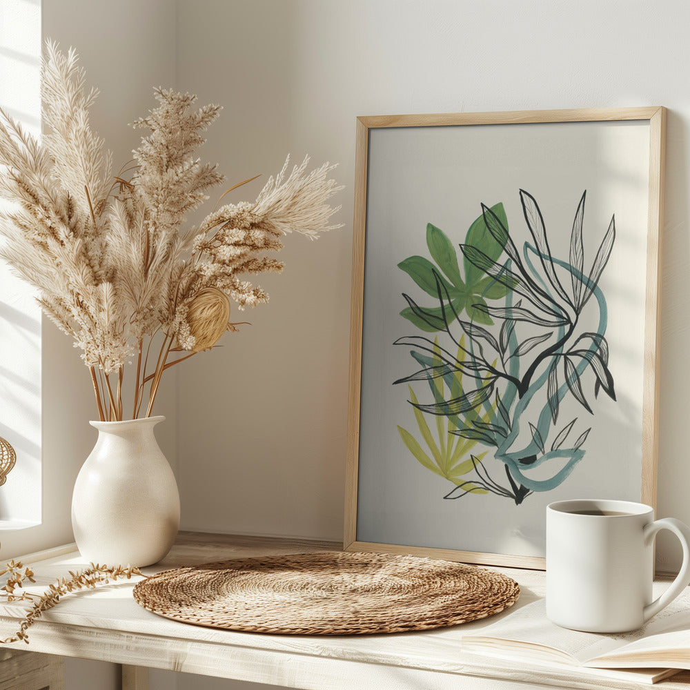 Foliage N.4 - Stretched Canvas, Poster or Fine Art Print I Heart Wall Art
