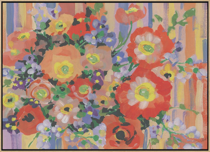 Folk Bouquet - Stretched Canvas, Poster or Fine Art Print I Heart Wall Art