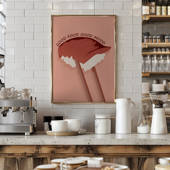 Food is Essential - Stretched Canvas, Poster or Fine Art Print I Heart Wall Art