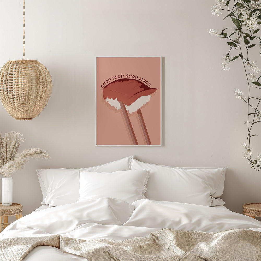 Food is Essential - Stretched Canvas, Poster or Fine Art Print I Heart Wall Art