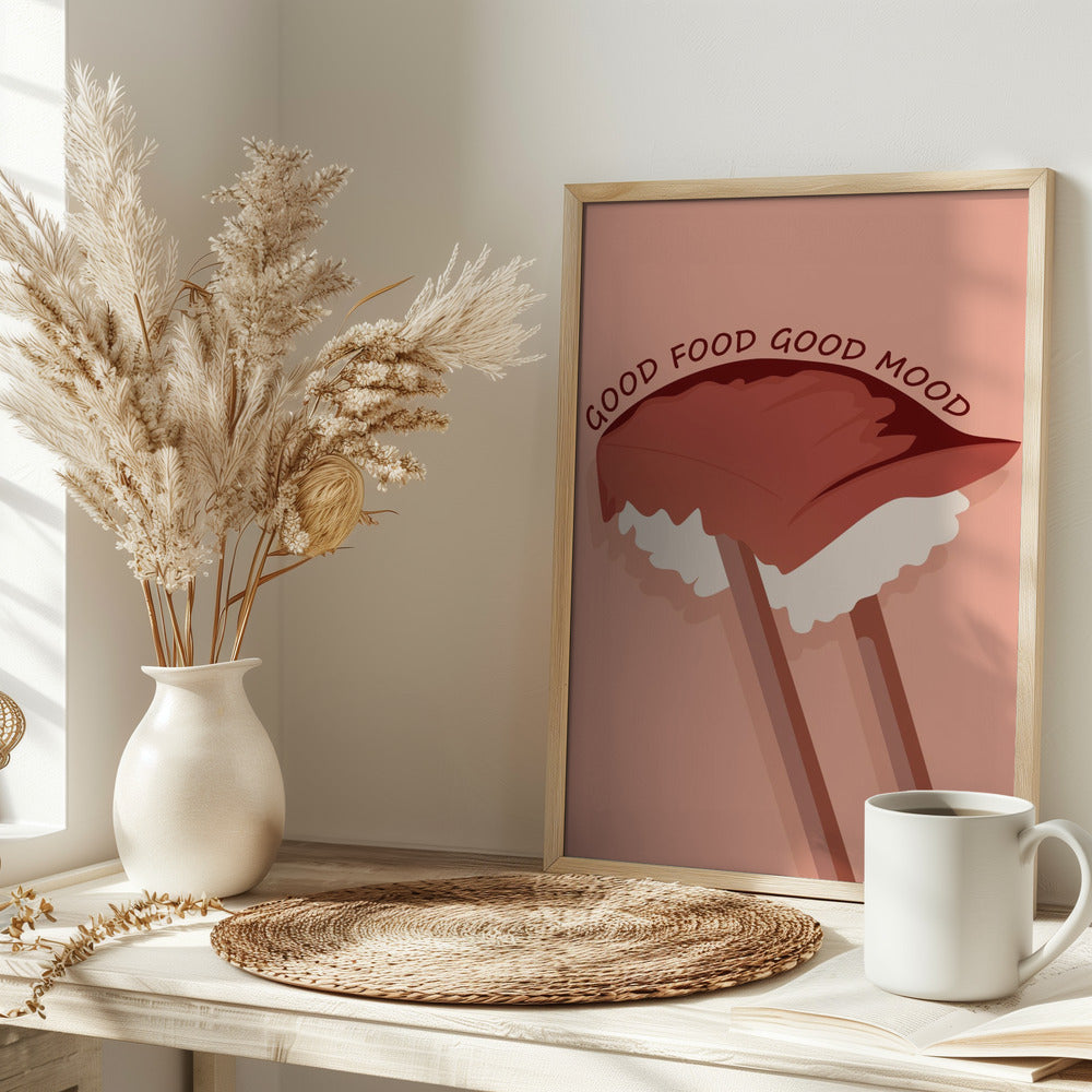 Food is Essential - Stretched Canvas, Poster or Fine Art Print I Heart Wall Art