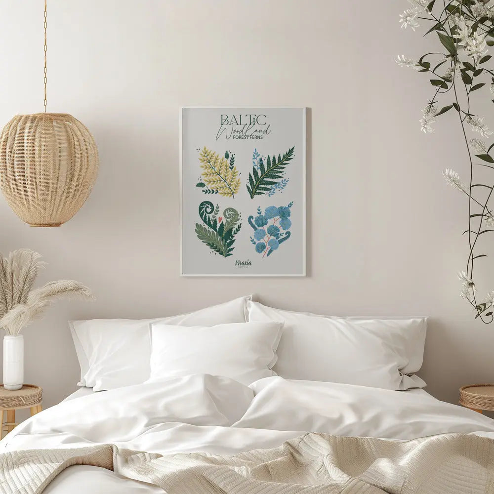 Forest Ferns - Stretched Canvas, Poster or Fine Art Print I Heart Wall Art