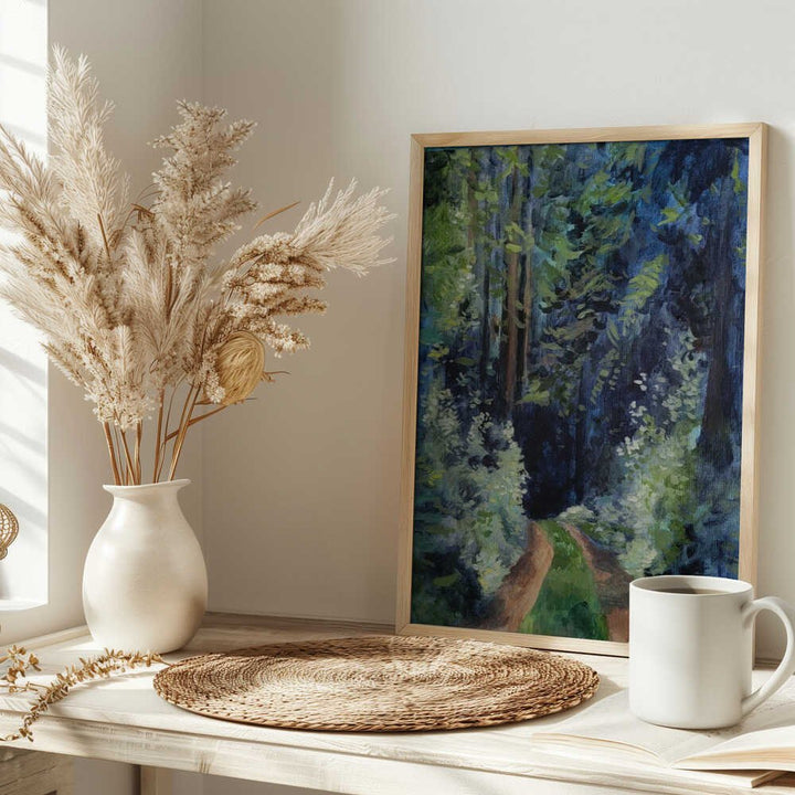 Forest Walk Bigger Res - Stretched Canvas, Poster or Fine Art Print - I Heart Wall Art - Poster Print, Canvas Print or Framed Art Print