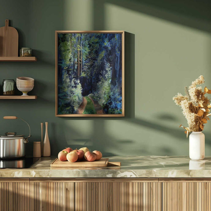 Forest Walk Bigger Res - Stretched Canvas, Poster or Fine Art Print - I Heart Wall Art - Poster Print, Canvas Print or Framed Art Print