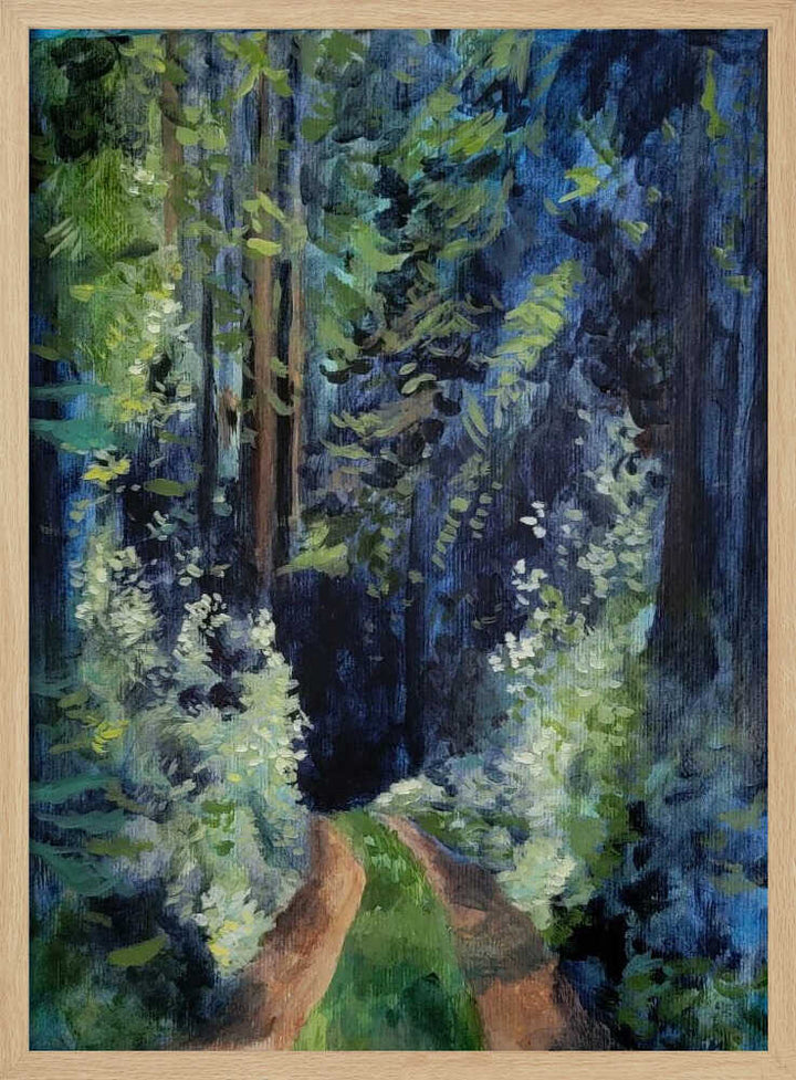 Forest Walk Bigger Res - Stretched Canvas, Poster or Fine Art Print - I Heart Wall Art - Poster Print, Canvas Print or Framed Art Print