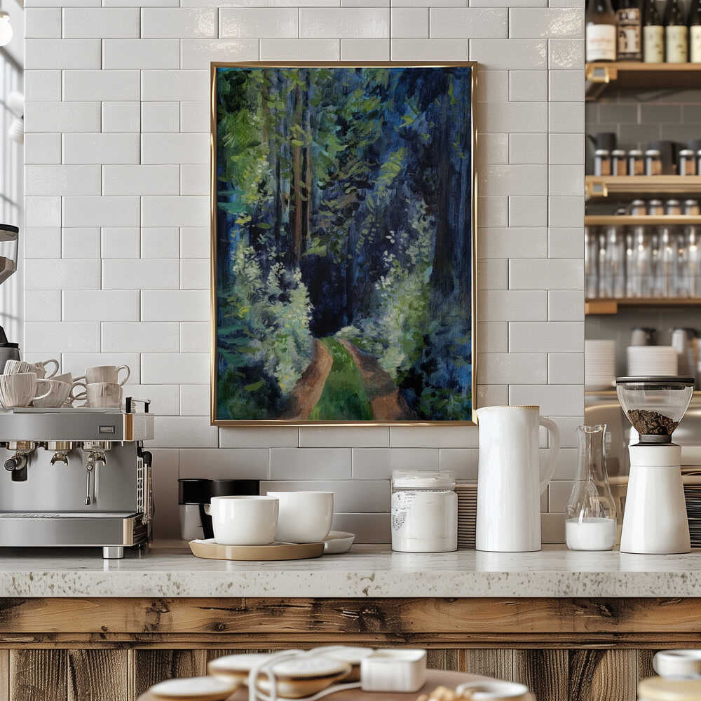 Forest Walk Bigger Res - Stretched Canvas, Poster or Fine Art Print - I Heart Wall Art - Poster Print, Canvas Print or Framed Art Print