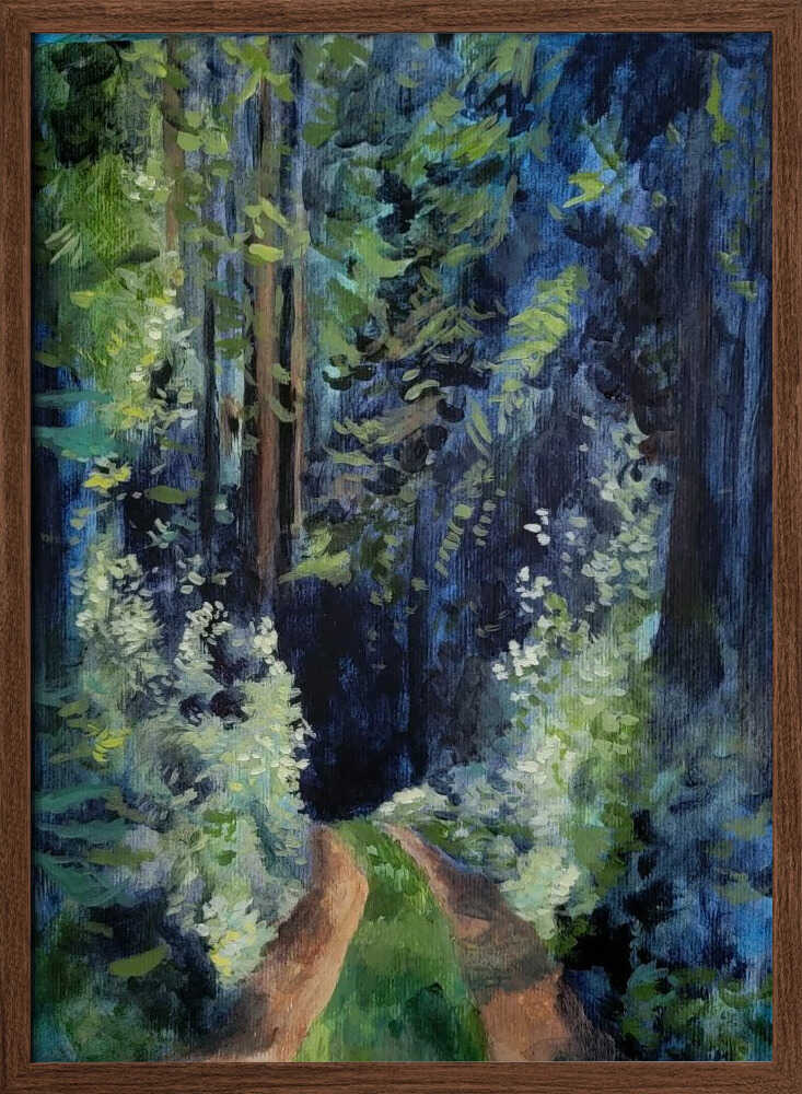Forest Walk Bigger Res - Stretched Canvas, Poster or Fine Art Print - I Heart Wall Art - Poster Print, Canvas Print or Framed Art Print