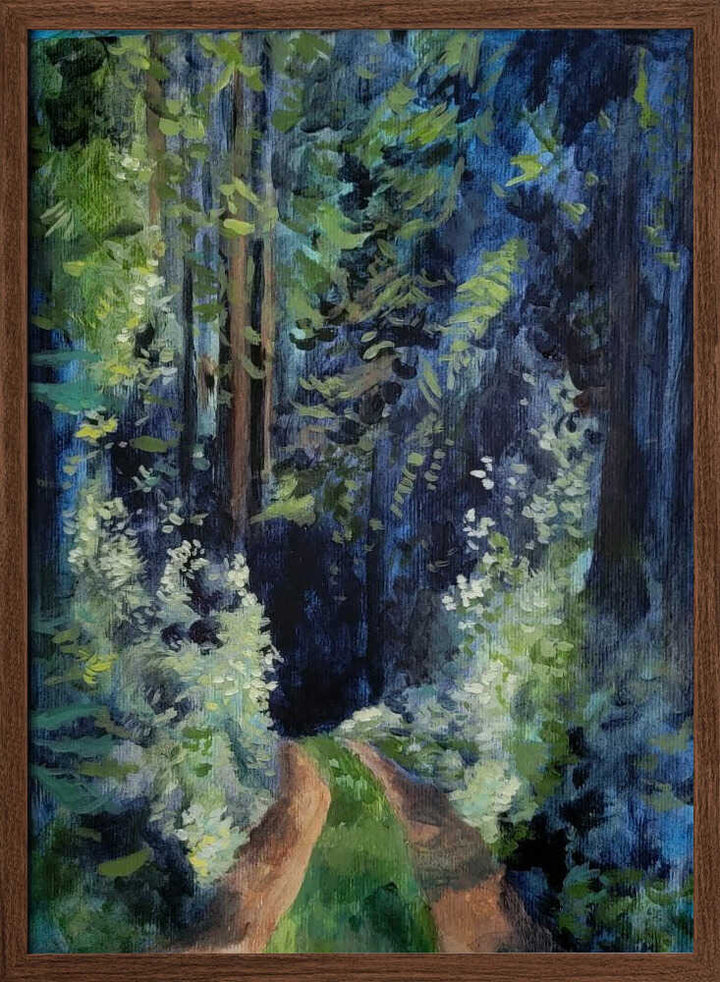 Forest Walk Bigger Res - Stretched Canvas, Poster or Fine Art Print - I Heart Wall Art - Poster Print, Canvas Print or Framed Art Print