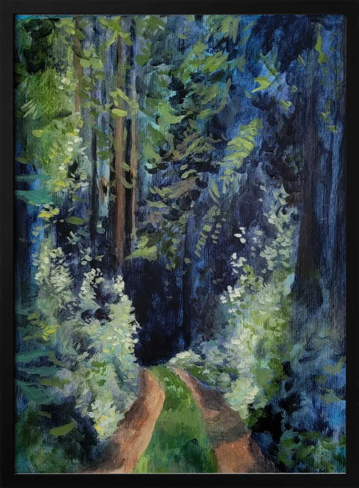 Forest Walk Bigger Res - Stretched Canvas, Poster or Fine Art Print - I Heart Wall Art - Poster Print, Canvas Print or Framed Art Print