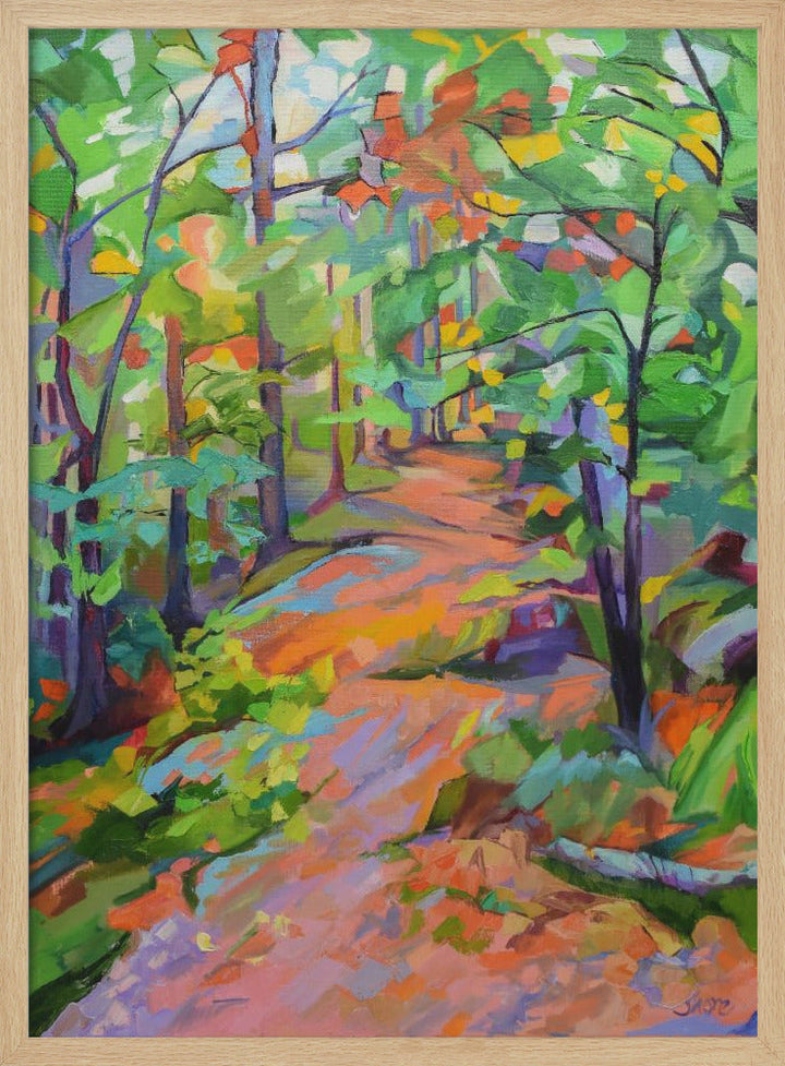 Forest Walk - Stretched Canvas, Poster or Fine Art Print I Heart Wall Art