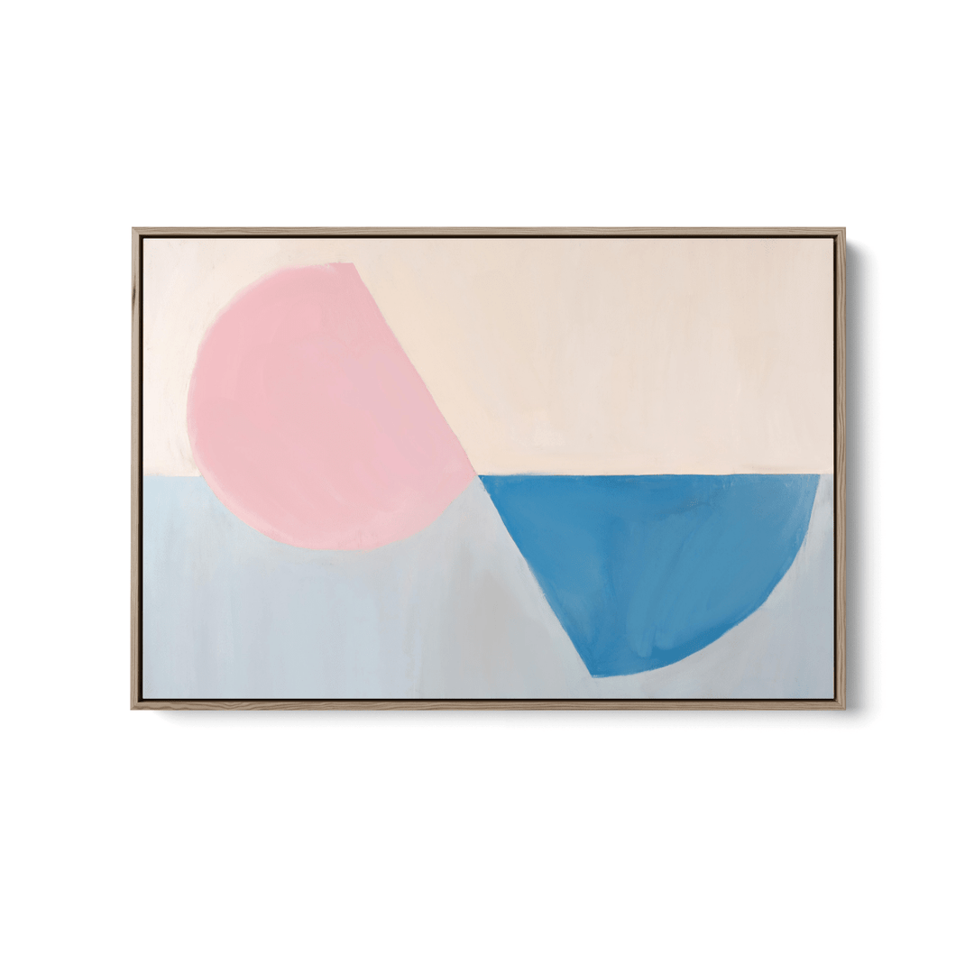 Fractions - Geometric Shapes Stretched Canvas or Wall Art Print - I Heart Wall Art - Poster Print, Canvas Print or Framed Art Print