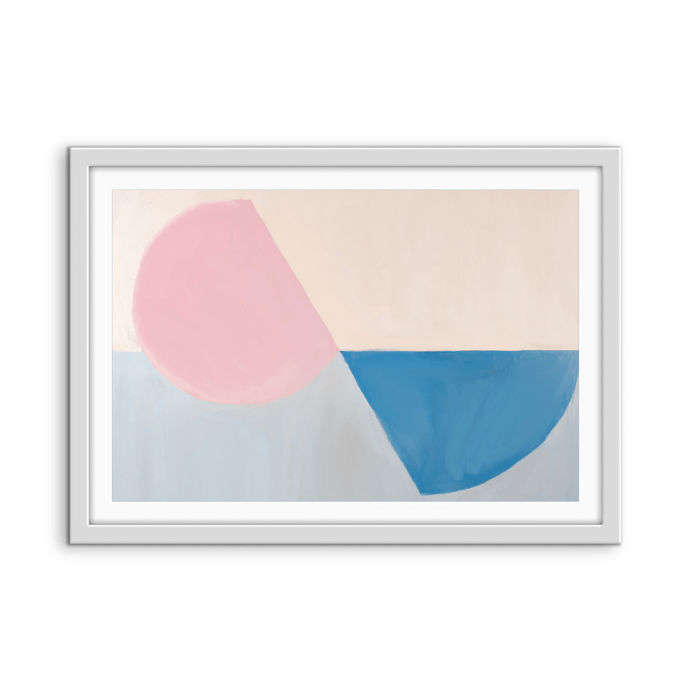 Fractions - Geometric Shapes Stretched Canvas or Wall Art Print - I Heart Wall Art - Poster Print, Canvas Print or Framed Art Print