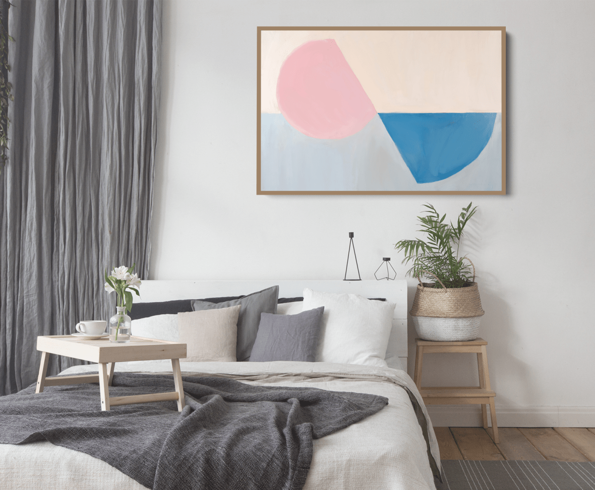 Fractions - Geometric Shapes Stretched Canvas or Wall Art Print - I Heart Wall Art - Poster Print, Canvas Print or Framed Art Print