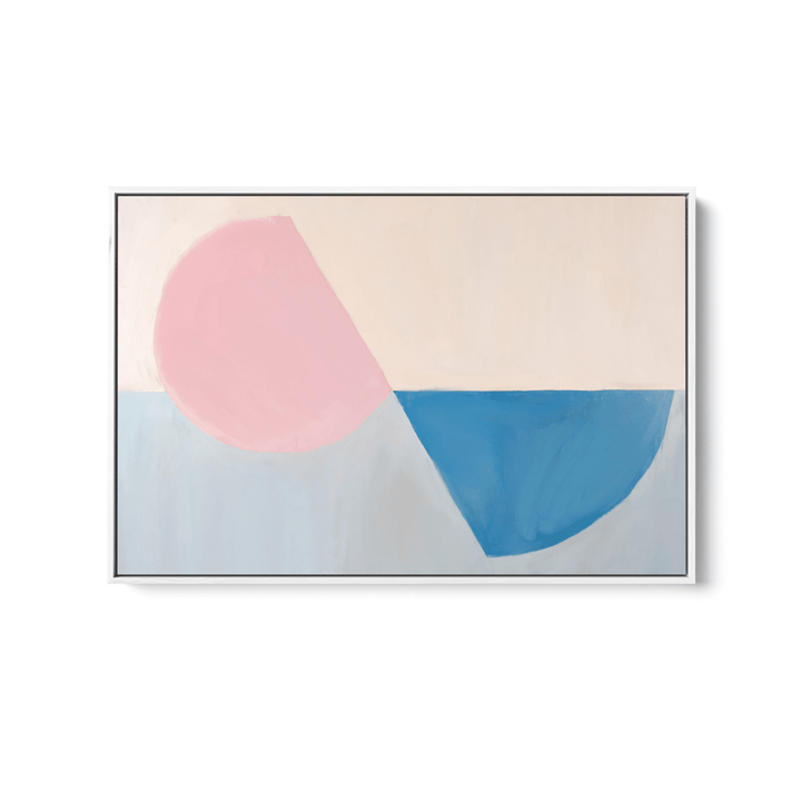 Fractions - Geometric Shapes Stretched Canvas or Wall Art Print - I Heart Wall Art - Poster Print, Canvas Print or Framed Art Print
