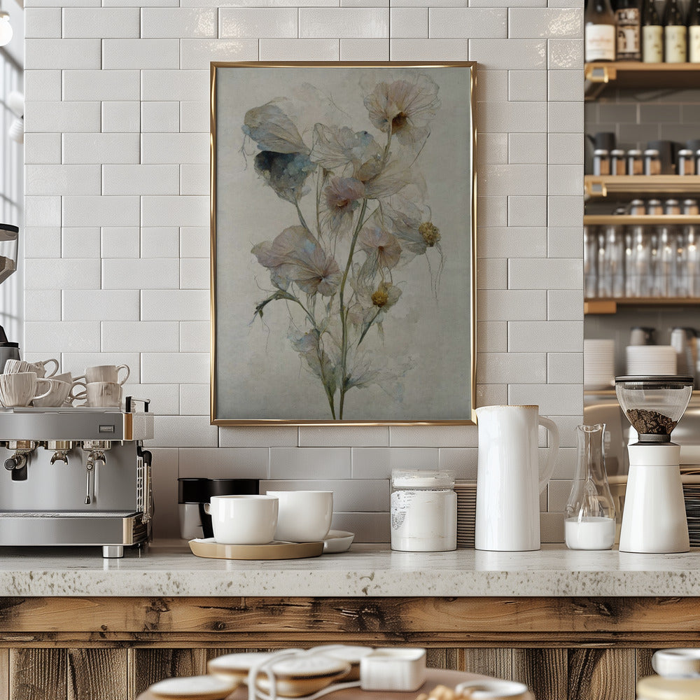 Fragile Flowers - Stretched Canvas, Poster or Fine Art Print I Heart Wall Art
