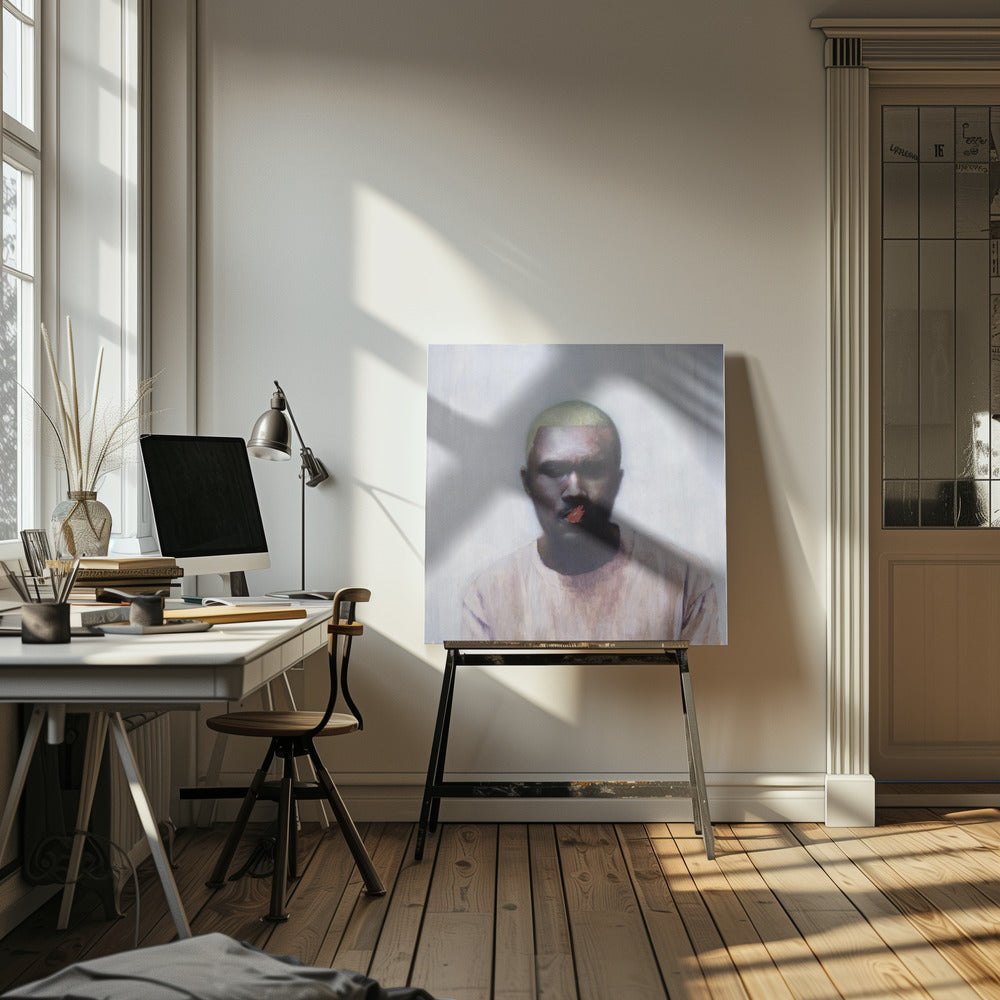 Frank - Square Stretched Canvas, Poster or Fine Art Print I Heart Wall Art