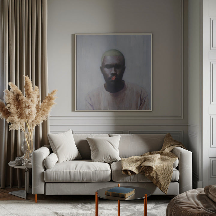 Frank - Square Stretched Canvas, Poster or Fine Art Print I Heart Wall Art