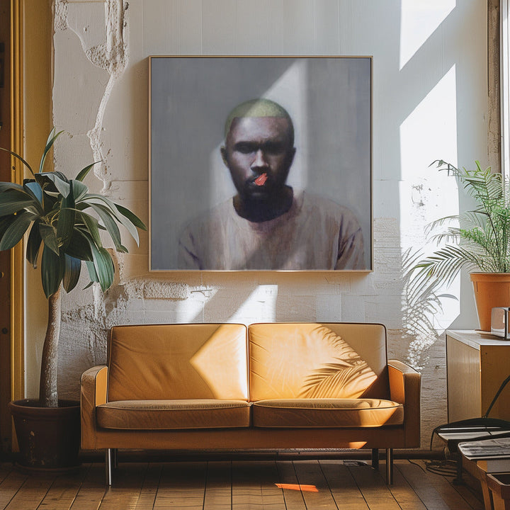 Frank - Square Stretched Canvas, Poster or Fine Art Print I Heart Wall Art