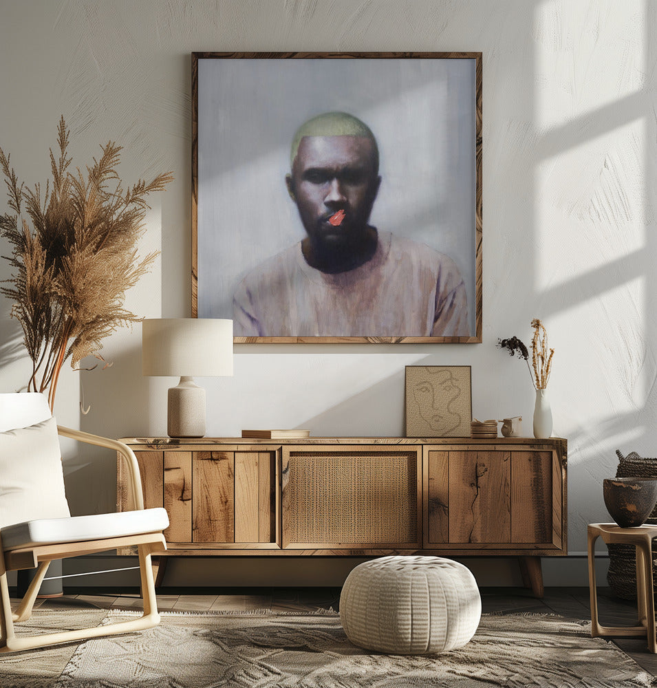 Frank - Square Stretched Canvas, Poster or Fine Art Print I Heart Wall Art