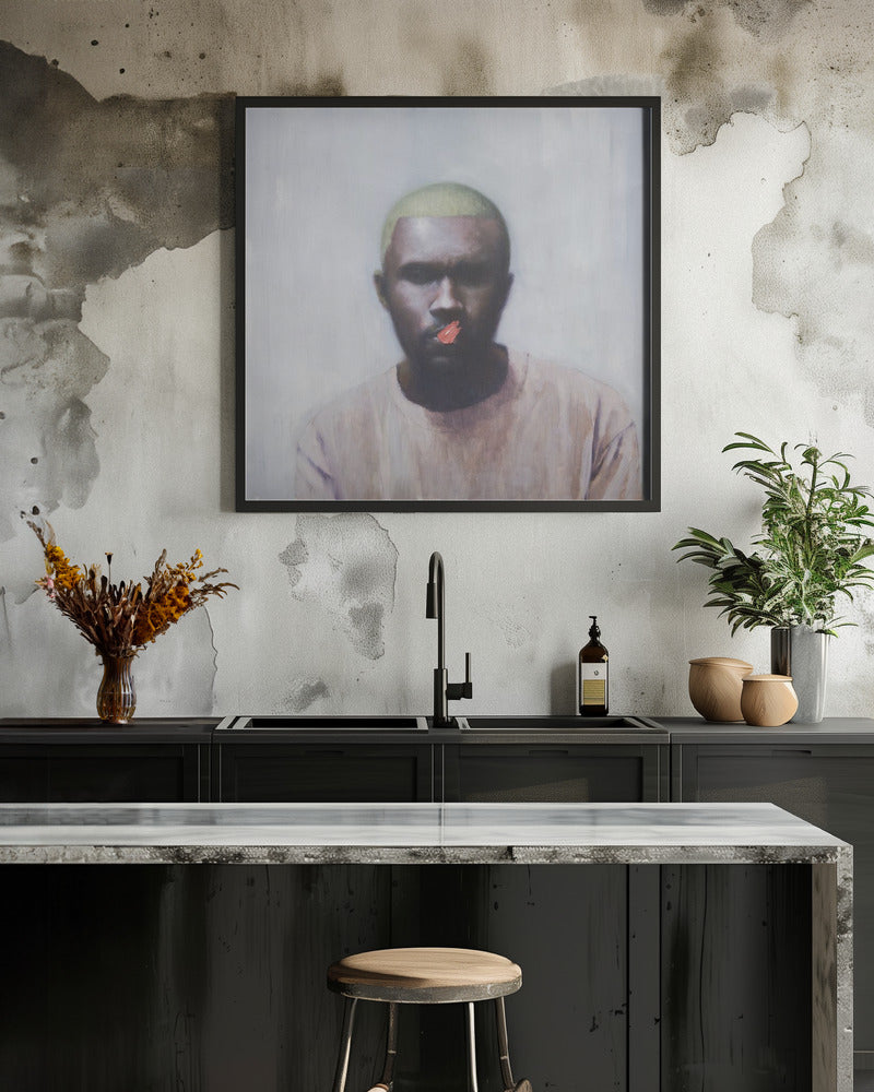 Frank - Square Stretched Canvas, Poster or Fine Art Print I Heart Wall Art