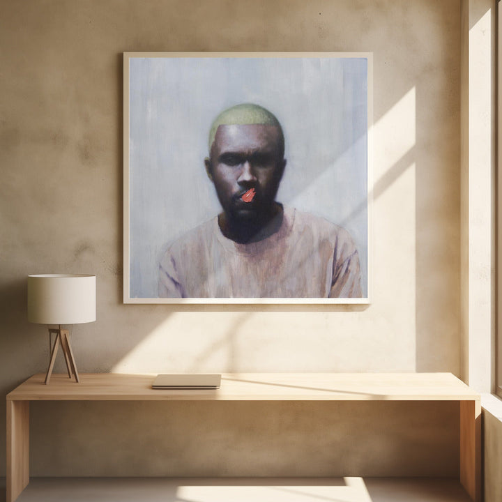 Frank - Square Stretched Canvas, Poster or Fine Art Print I Heart Wall Art
