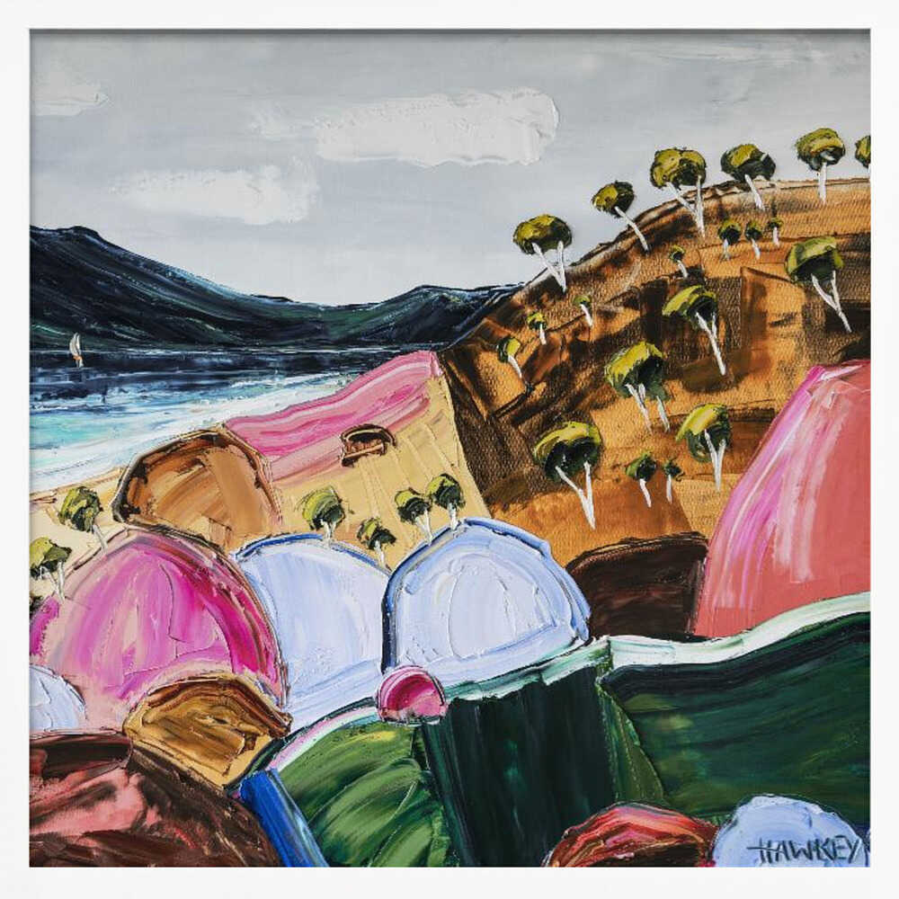 Free by the sea 2 - Square Stretched Canvas, Poster or Fine Art Print by Angela Hawkey - I Heart Wall Art - Poster Print, Canvas Print or Framed Art Print