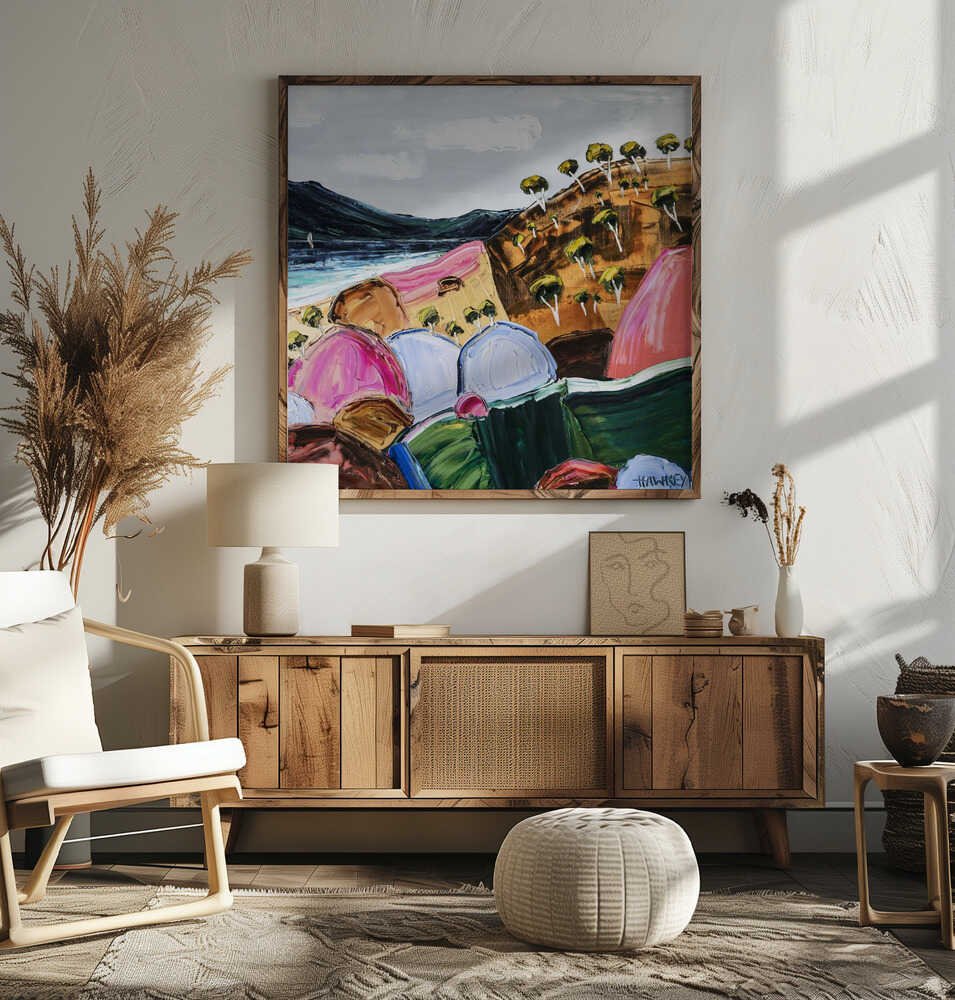 Free by the sea 2 - Square Stretched Canvas, Poster or Fine Art Print by Angela Hawkey - I Heart Wall Art - Poster Print, Canvas Print or Framed Art Print