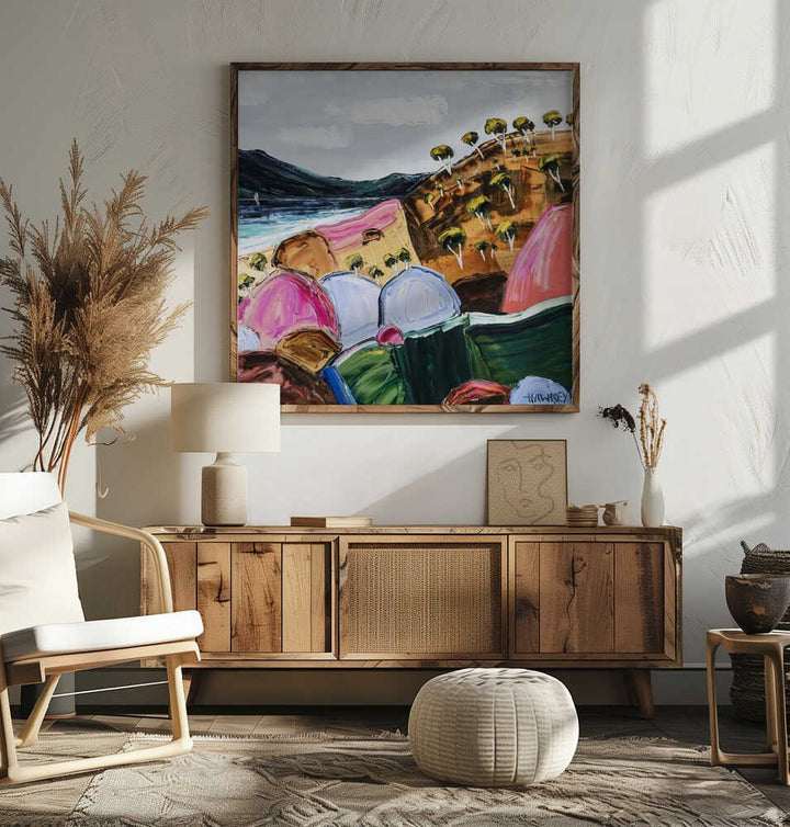 Free by the sea 2 - Square Stretched Canvas, Poster or Fine Art Print by Angela Hawkey - I Heart Wall Art - Poster Print, Canvas Print or Framed Art Print