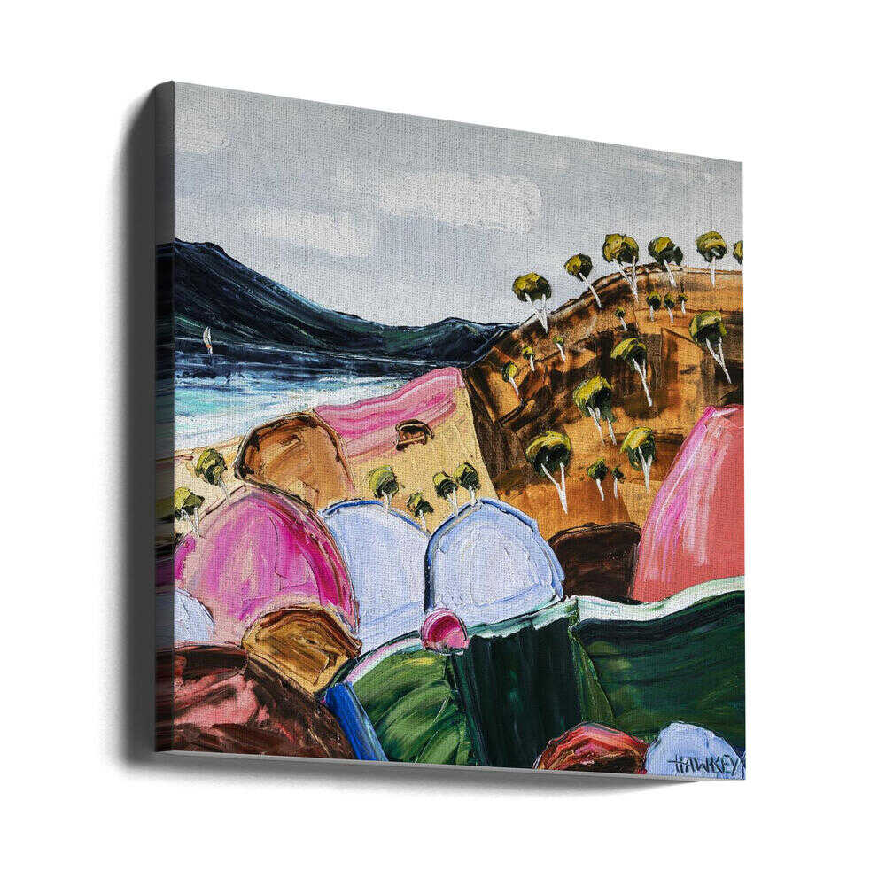 Free by the sea 2 - Square Stretched Canvas, Poster or Fine Art Print by Angela Hawkey - I Heart Wall Art - Poster Print, Canvas Print or Framed Art Print