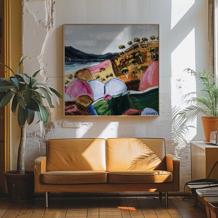 Free by the sea 2 - Square Stretched Canvas, Poster or Fine Art Print by Angela Hawkey - I Heart Wall Art - Poster Print, Canvas Print or Framed Art Print