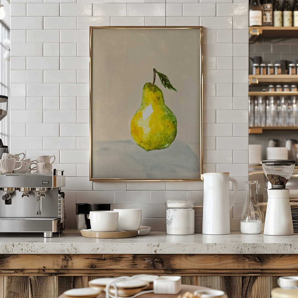 French Butter Pear - Stretched Canvas, Poster or Fine Art Print - I Heart Wall Art - Poster Print, Canvas Print or Framed Art Print