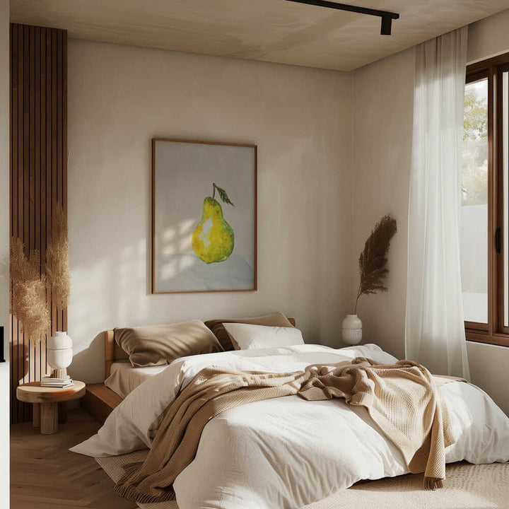 French Butter Pear - Stretched Canvas, Poster or Fine Art Print - I Heart Wall Art - Poster Print, Canvas Print or Framed Art Print