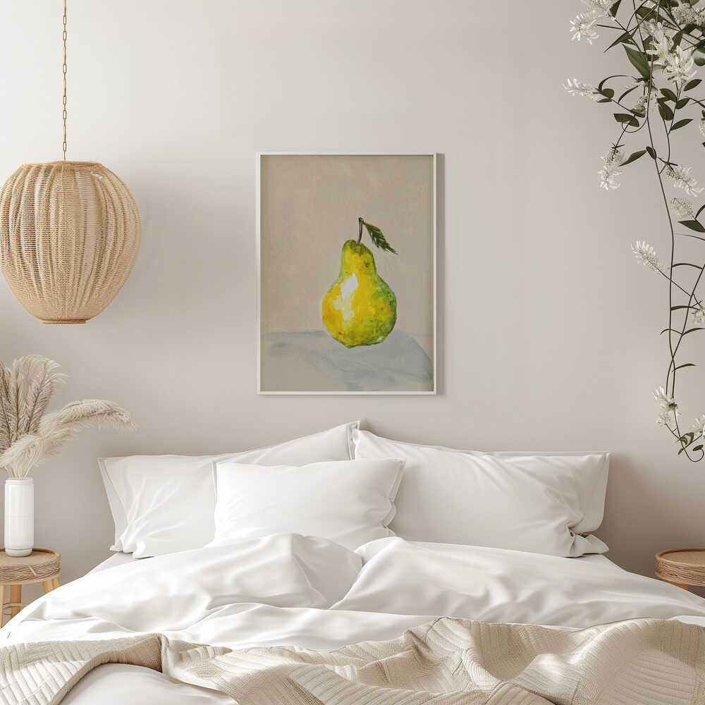 French Butter Pear - Stretched Canvas, Poster or Fine Art Print - I Heart Wall Art - Poster Print, Canvas Print or Framed Art Print
