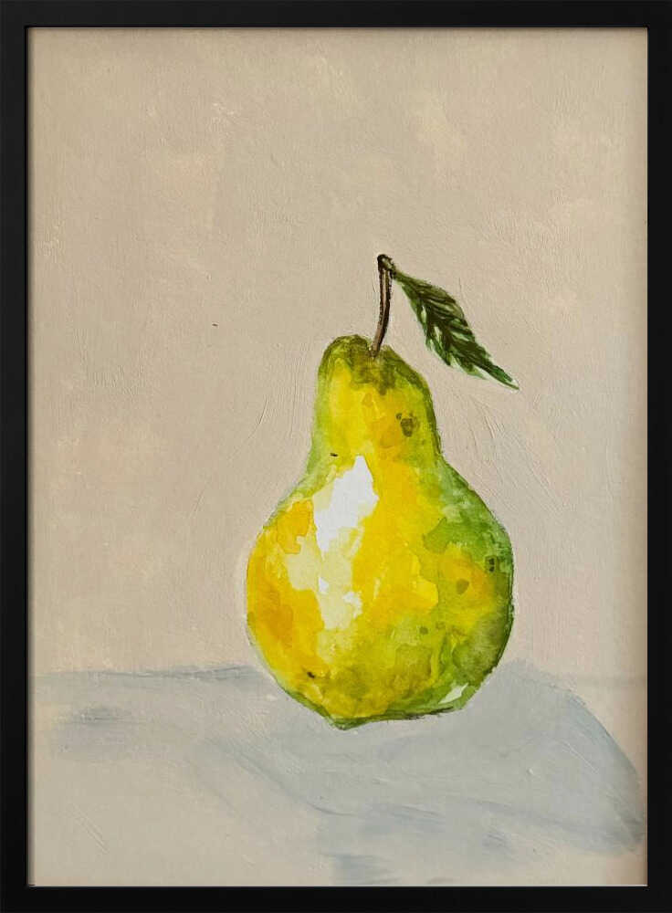 French Butter Pear - Stretched Canvas, Poster or Fine Art Print - I Heart Wall Art - Poster Print, Canvas Print or Framed Art Print