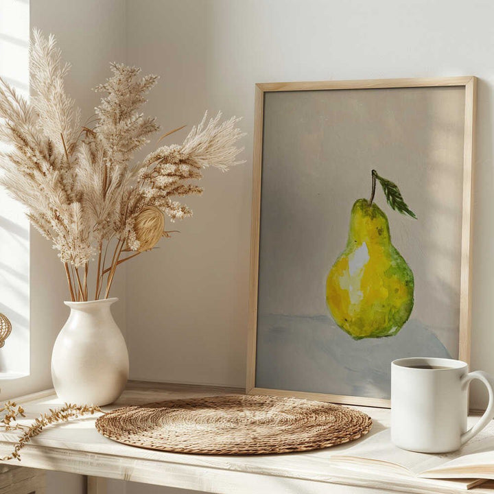 French Butter Pear - Stretched Canvas, Poster or Fine Art Print - I Heart Wall Art - Poster Print, Canvas Print or Framed Art Print
