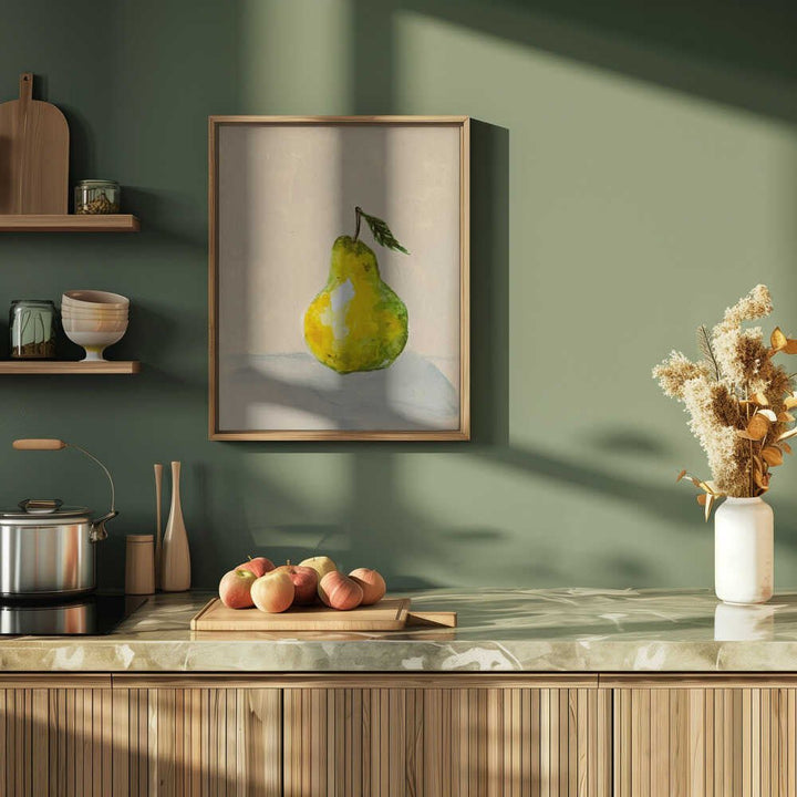 French Butter Pear - Stretched Canvas, Poster or Fine Art Print - I Heart Wall Art - Poster Print, Canvas Print or Framed Art Print