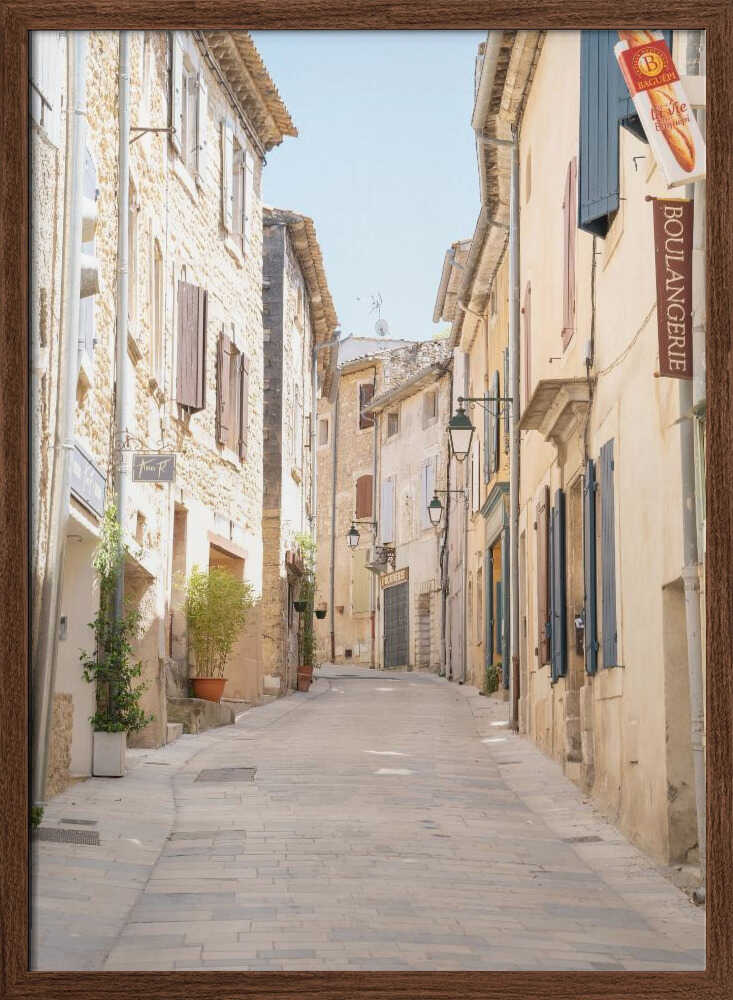 French Street - Stretched Canvas, Poster or Fine Art Print - I Heart Wall Art - Poster Print, Canvas Print or Framed Art Print