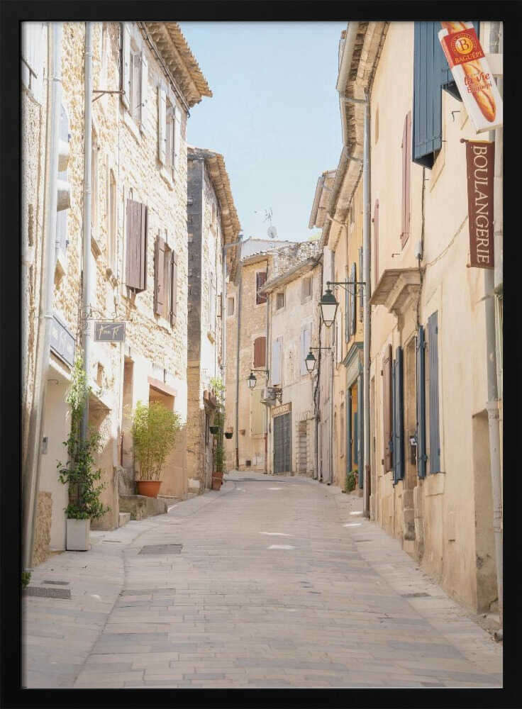 French Street - Stretched Canvas, Poster or Fine Art Print - I Heart Wall Art - Poster Print, Canvas Print or Framed Art Print