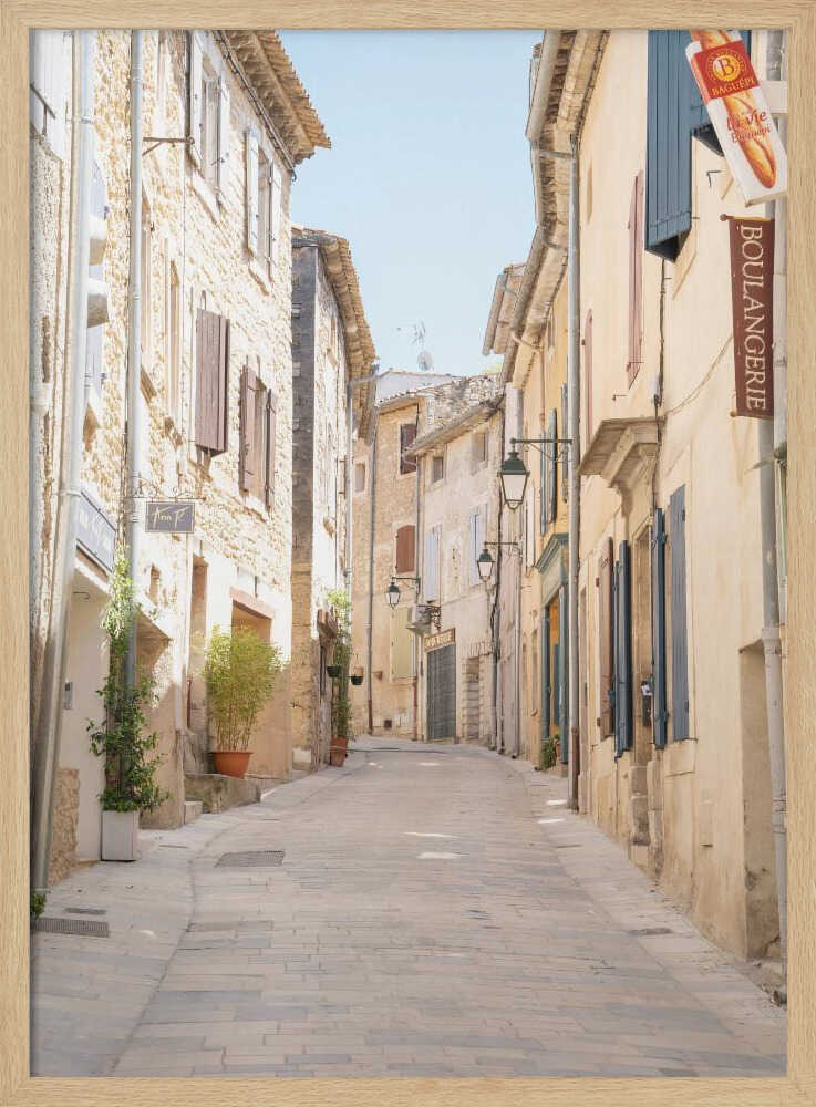 French Street - Stretched Canvas, Poster or Fine Art Print - I Heart Wall Art - Poster Print, Canvas Print or Framed Art Print