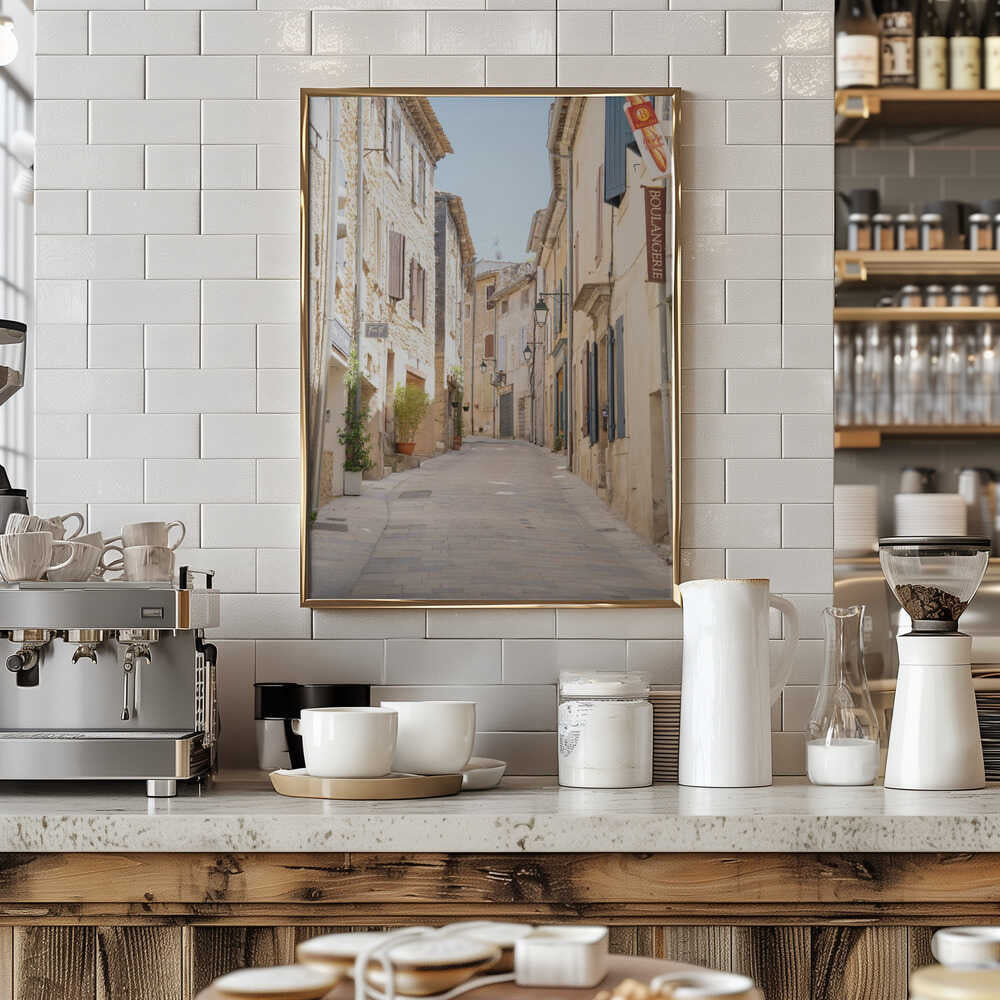 French Street - Stretched Canvas, Poster or Fine Art Print - I Heart Wall Art - Poster Print, Canvas Print or Framed Art Print