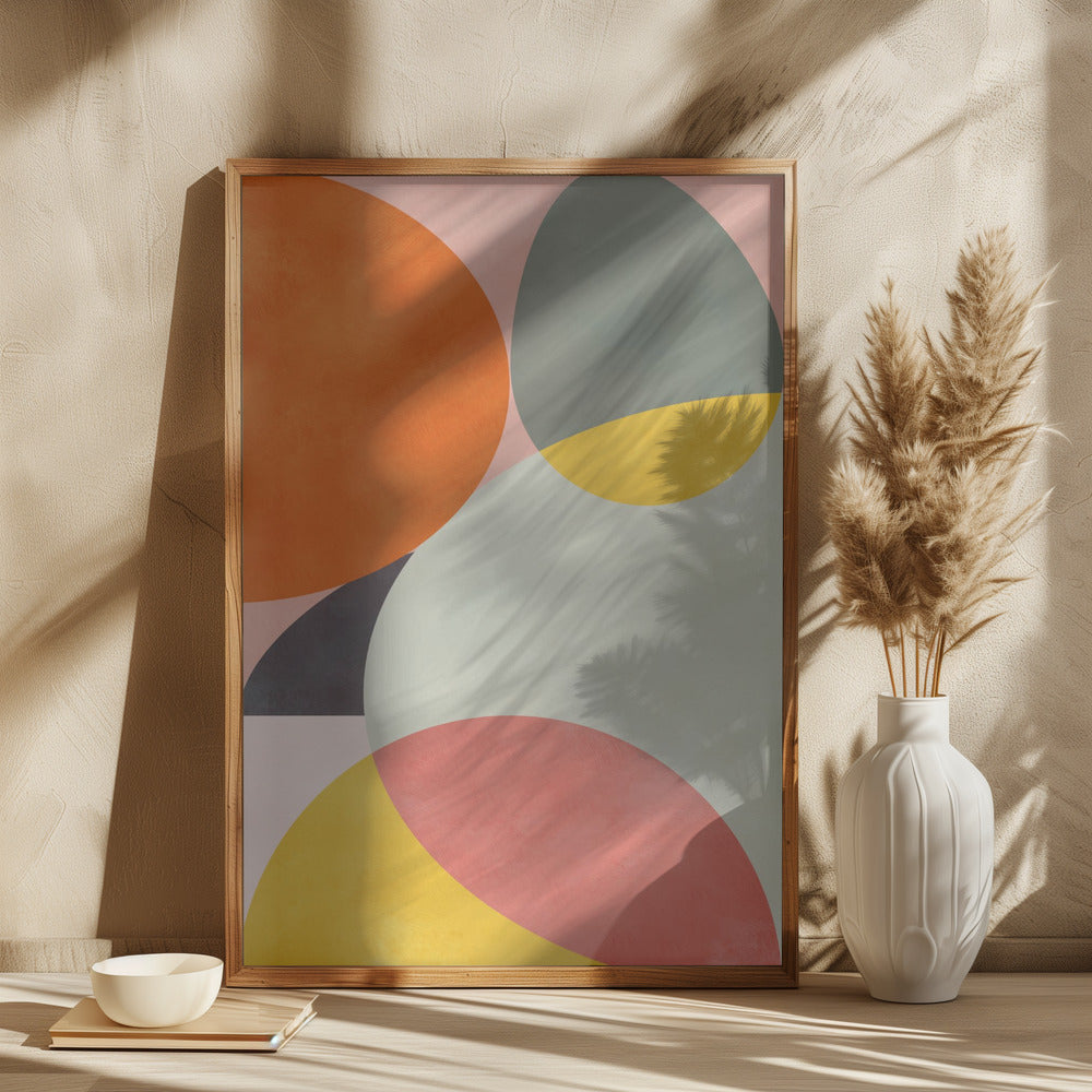 Friendly Colors1 - Square Stretched Canvas, Poster or Fine Art Print I Heart Wall Art
