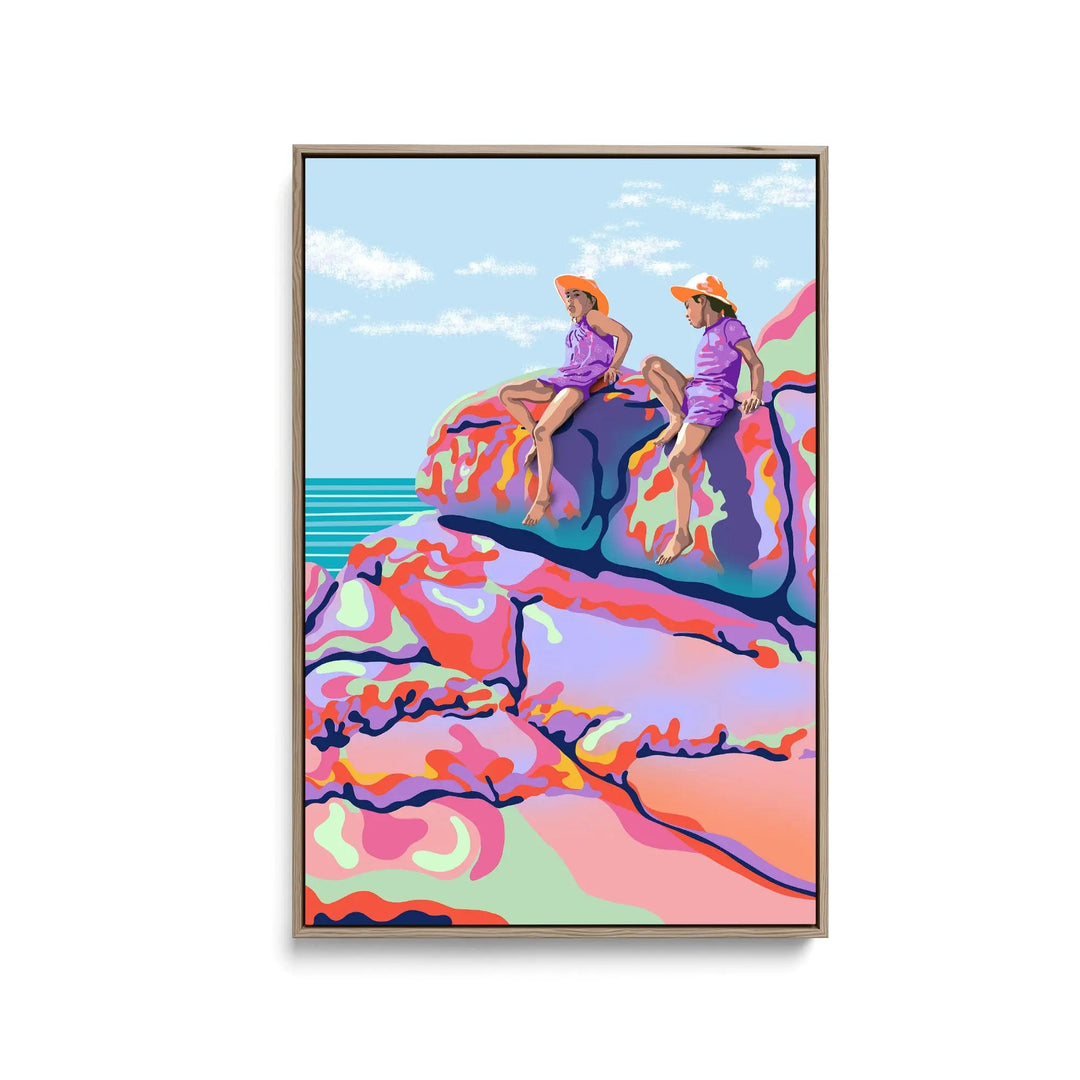 Friendship  By Unratio - Stretched Canvas Print or Framed Fine Art Print - Artwork I Heart Wall Art Australia 
