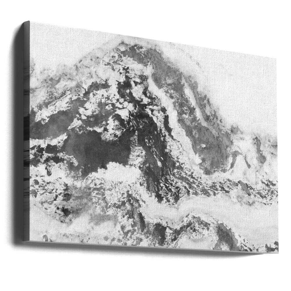 Frozen Aerial Landscape - Stretched Canvas, Poster or Fine Art Print - I Heart Wall Art - Poster Print, Canvas Print or Framed Art Print