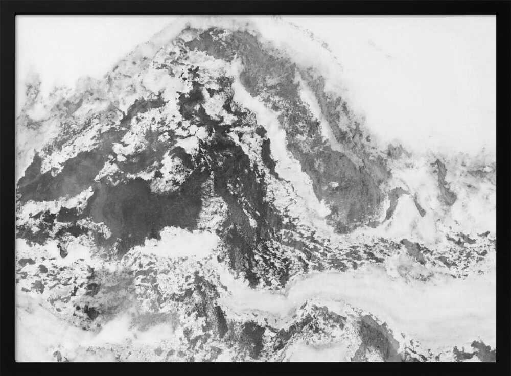 Frozen Aerial Landscape - Stretched Canvas, Poster or Fine Art Print - I Heart Wall Art - Poster Print, Canvas Print or Framed Art Print