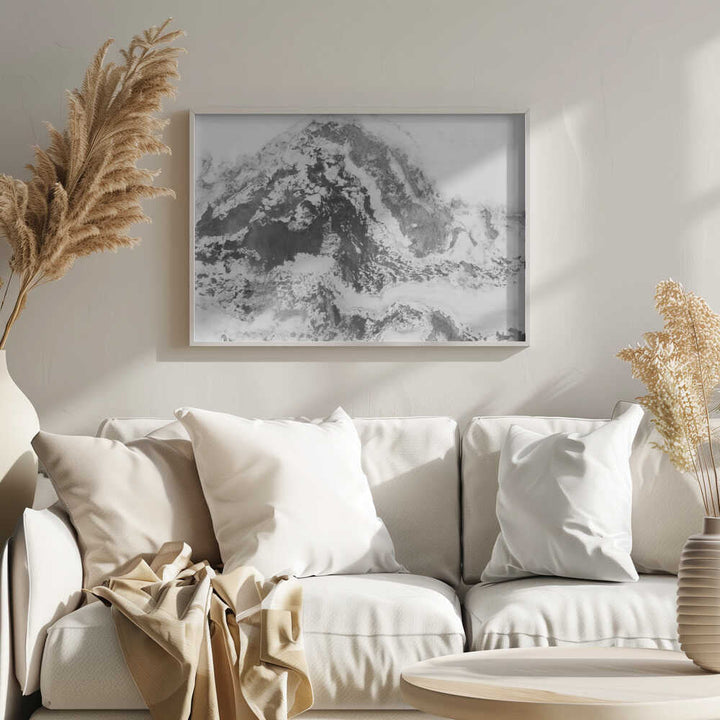 Frozen Aerial Landscape - Stretched Canvas, Poster or Fine Art Print - I Heart Wall Art - Poster Print, Canvas Print or Framed Art Print