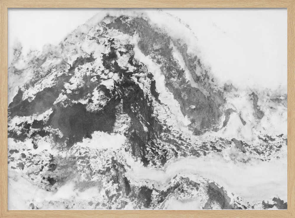 Frozen Aerial Landscape - Stretched Canvas, Poster or Fine Art Print - I Heart Wall Art - Poster Print, Canvas Print or Framed Art Print