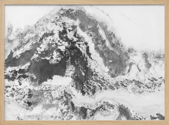 Frozen Aerial Landscape - Stretched Canvas, Poster or Fine Art Print - I Heart Wall Art - Poster Print, Canvas Print or Framed Art Print